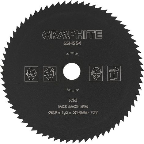 Kreissägeblatt, 85 mm × 10 mm, 72 Zähne, HSS-Trennscheibe für Holz- und Metallsägen, Ersatzteile (1/5)