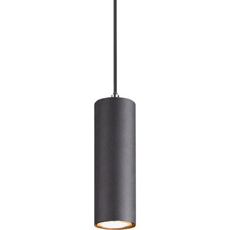 Suspension Pendel Cylindre GU10 Marley Noir Trio Lighting (1/5)