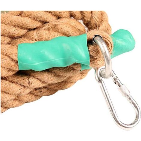 Corde à Grimper avec Mousqueton , Corde de Bataille Power Training - Corde pour l'Entraînement Musculaire, Formation de Force-30mm3m-Fei Yu (1/3)