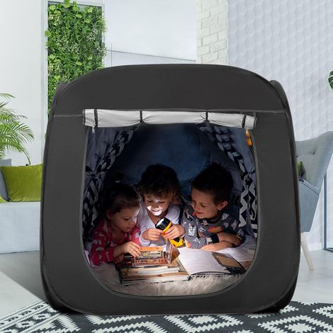 Tente Sensorielle, Tente Enfant Occultante Tente Pop Up Enfant Interieur pour l'éducation spéciale avec Travel Carry Bag (carré)