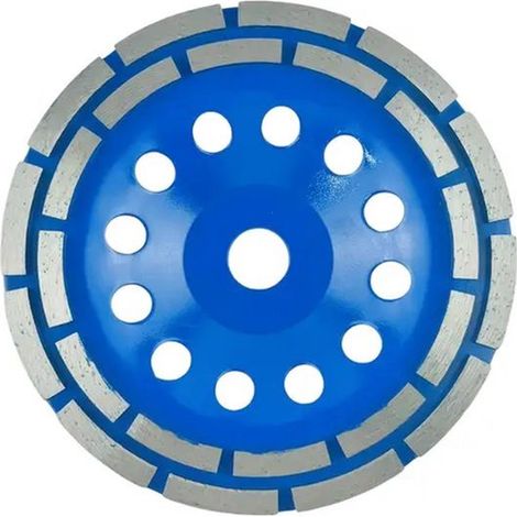 1 Hochleistungs-Diamantschleifscheibe (180 mm, zweireihig). Geeignet für Bau-, Renovierungs- und Polierarbeiten – langlebige Schleifscheibe.