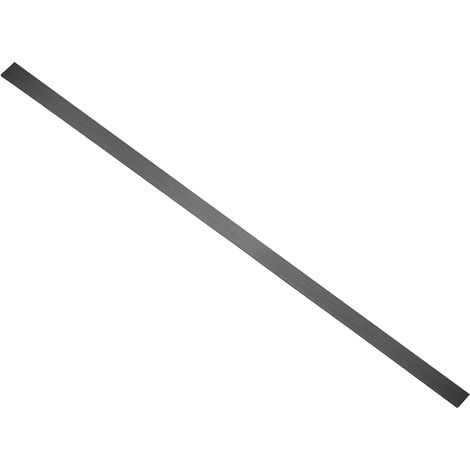 304 Stainless Steel Sheet Gap Filler, 30" x 1" Metal Moulding Self-adhesive Strip Trim Gap Cover For Microwave, Brushed Black (1/5)