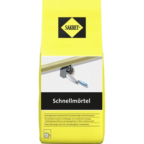 Sakret Schnellmörtel 1 kg Beutel Estrich & Mörtelprodukte