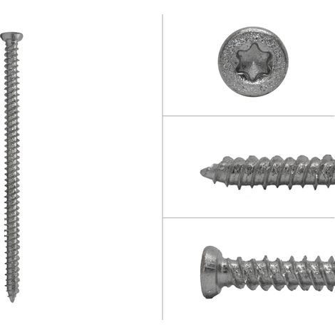 Fensterschrauben Senkkopf TX30 verzinkt 7.5 x 132 mm - 100 Stück