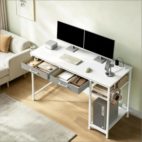 Bureau informatique, table de jeux avec tiroirs en tissu, table d'étude, table à langer (uniquement avec bureau informatique)