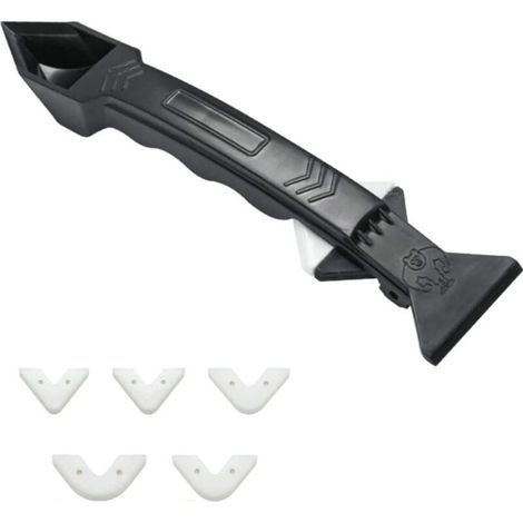 Kit d'outils de calfeutrage - Ensemble d'outils de mastic amovible pour cuisine, salle de bain, mur et extérieur (1/4)