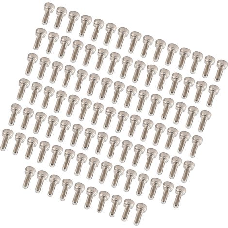 Vis à tête cylindrique creuse en acier inoxydable 304, série M3, 100 pièces/sachet (1/5)