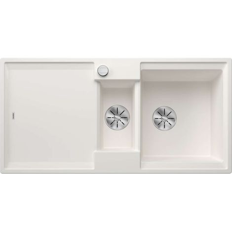 BLANCO Einbauspüle ADIRA 6 S Silgranit, InFino, weiß