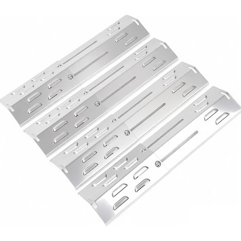 Lot de 4 Cache-brûleurs en Acier Inoxydable, Répartiteur de Flamme (1/5)