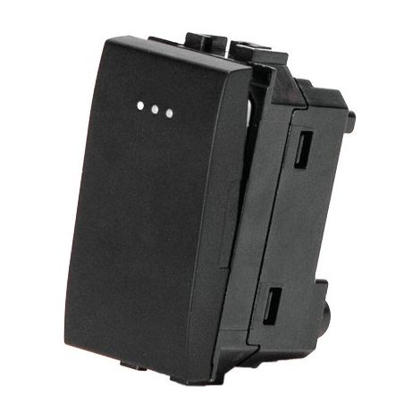 PULSANTE UNIPOLARE ABL - NERO VOLT 250 A 16- 8 pezzi