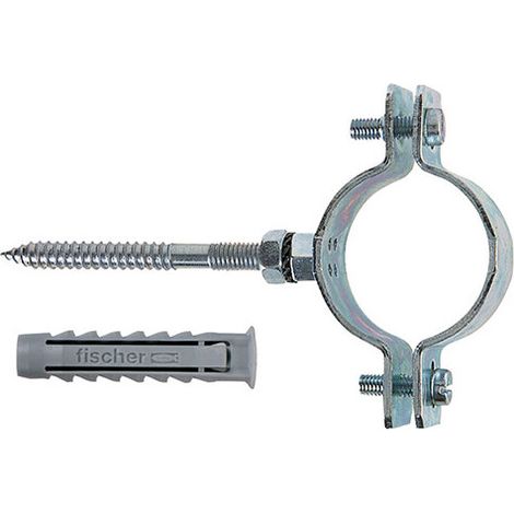 Collares pesados CPT 2" – zincados con tornillo y taco SX Plus – Fischer