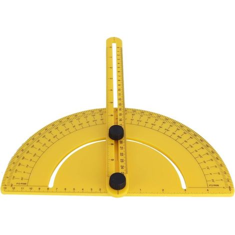 Règle d'angle, règle en plastique précise pour le dessin pour la menuiserie pour l'ingénierie