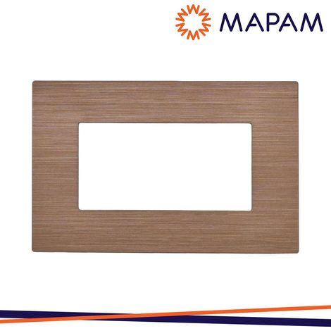 PLACCA TECNOPOLIMERO SPAZZOLATO 8004SL-14 T1-ART 4P BRONZO