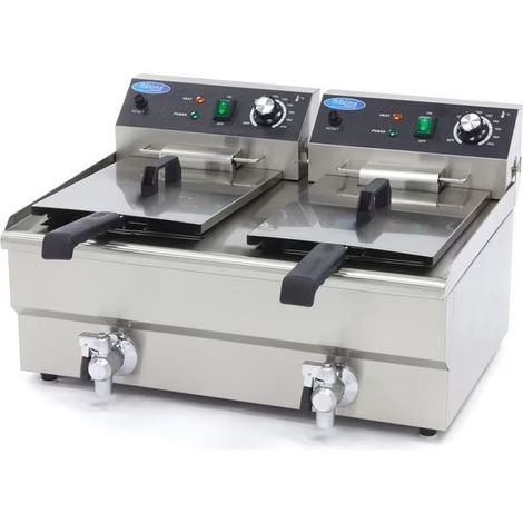 Friteuse double Pro ECO, 2 x 13 L - 2 paniers, 230 V, 6000 W (1/5)