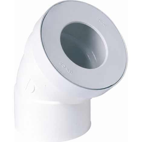 WC-Bogen 45° Innengewinde D.100 (1/2)
