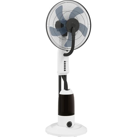HOMCOM Spray Misting Fan, Floor Fan with Water Mist Spray and 3 Speeds