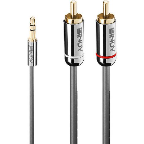Lindy 35334 cable de audio 2 m 3,5mm 2 x RCA Antracita (1/2)