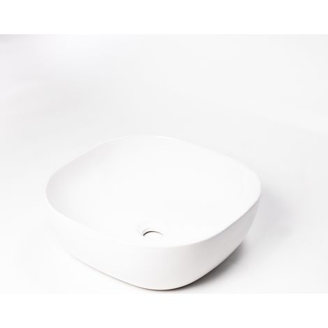 Vasque à poser Pancia ronde 425 x 425 mm, blanc brillant BT2007 (1/5)