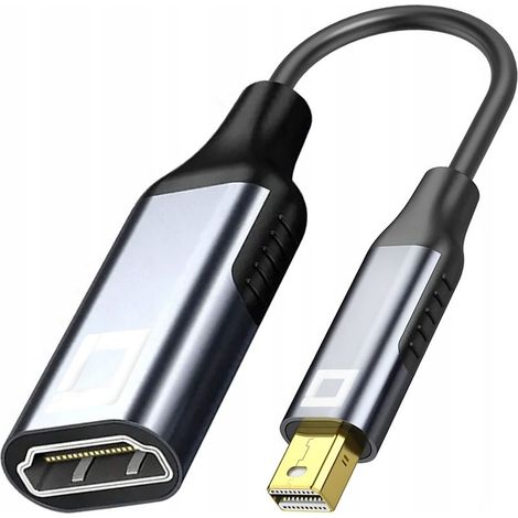 Adaptateur CO2 Mini DisplayPort HDMI 2.0 - Câble DP - HDMI FHD 240 Hz 4K 60 Hz HDR (1/5)