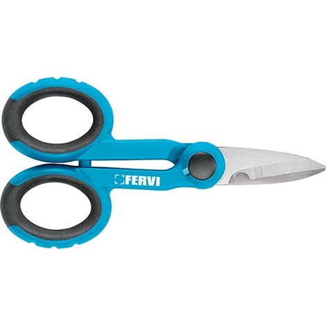 TIJERAS DE ELECTRICISTA PROFESIONAL 140 MM ACERO FERVI 0672/B (1/4)