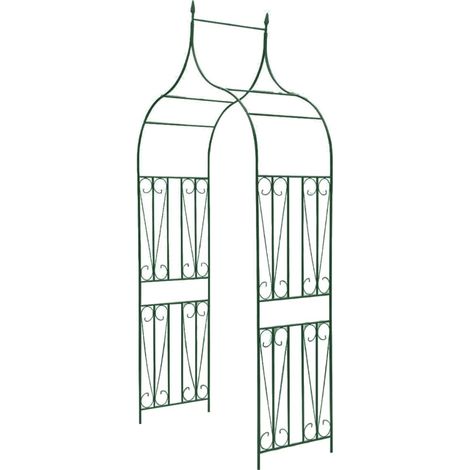 Arche de jardin, Arche porte, Arche Plantes, Decoration Pergola Grimpantes,Terrasse Design de piquet plantes grimpantes Vert foncé LKOWF53209 (1/5)