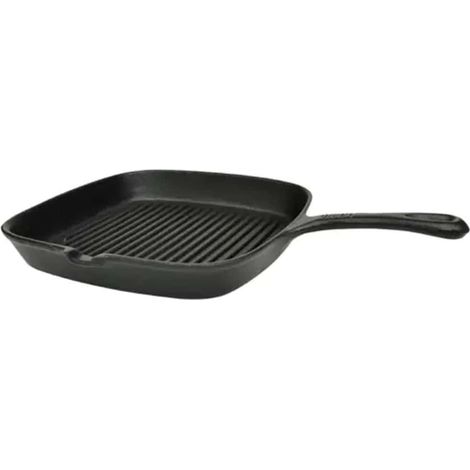 vidaXL Sartén parrilla de hierro fundido 24x23 cm (1/2)