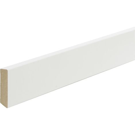 B.S. Bauprogramm Deckleiste modern 260 cm 35 x 8 mm Eiche brilliantweiß Leisten (1/2)