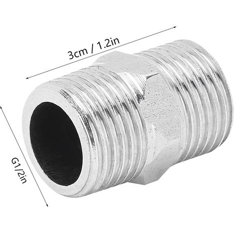 Morsetto di collegamento esagonale - 5 pezzi in acciaio inox da 1/2" per riscaldamento e acqua (1/4)