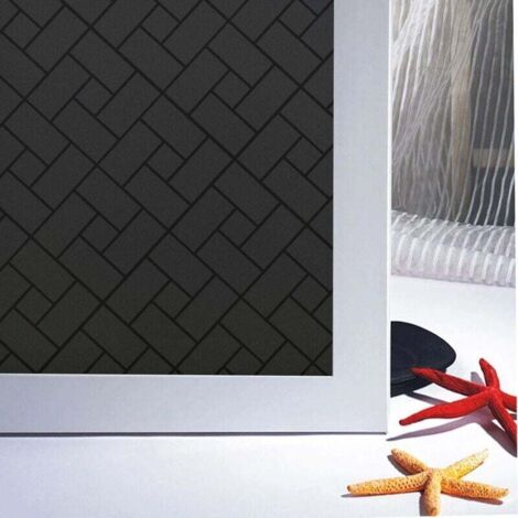 Statisch haftende Fensterfolie, selbstklebende Fensterfolie, Tönungsfolie, Milchglasfolie, Sichtschutzfolie, für Küche, Büro und Badezimmer, 44,5 x 200 cm, FLITI