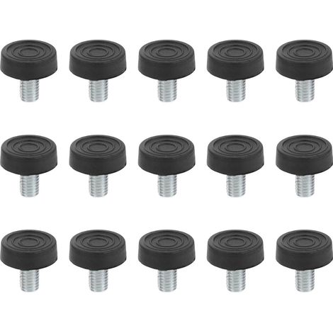 32 Pièces Niveleurs de Chaise Réglables en Plastique et Fer, Protection de Sol Facile à Installer pour Meubles et Chaises la Maison Restaurant (1/5)
