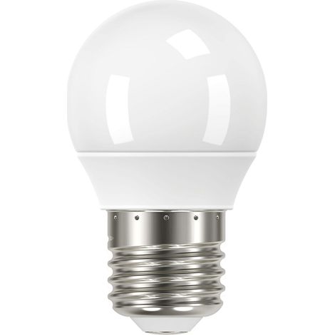 Lpe sphérique G45 LED SMD E27 5W 4000K 490lm Cl.énerg.F 15000H opale ARIC 20057