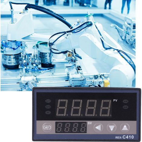 Digitalthermostat REX C410, einstellbares Ausgangsrelais, AC220V-Temperaturregler (1/4)