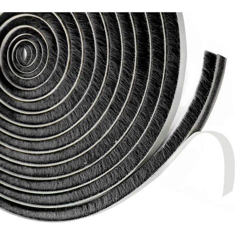 Polypropylène (PP) Joint brosse porte coulissante,9 mm(B) x 23 mm(D) x6M(L) Joint Fenetrepour Lsolation Phonique Porte,volet isolant (1/3)