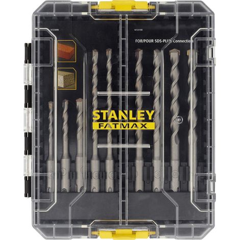Stanley Accessori - Set di punte da trapano per calcestruzzo e muratura da 9 pezzi SDS Plus STA88562-XJ (1/4)