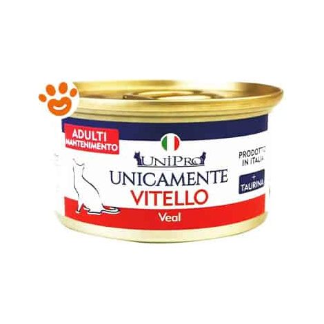 Unipro Cat Unicamente Adult Vitello - Lattina 85 Gr -
