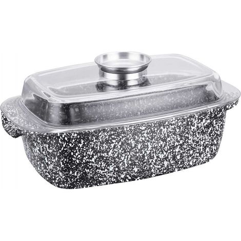 BANDEJA DE CERÁMICA PARA ASAR 32 cm CON TAPA KLAUSBERG KB-7365 (1/5)