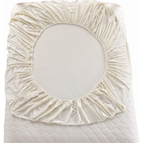 Drap-housse « BEAR » 220x200+28 beige (1/4)