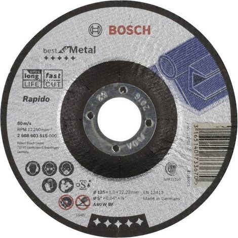 Disco da taglio profilato BOSCH Best for Metal - Rapido A 60 W BF, 115 mm, 1,0 mm 2608603513 (1/2)