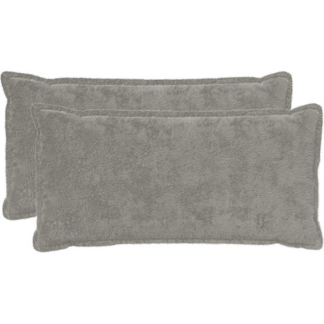 vidaXL Funda de almohada 2 uds. HOUTEN Gris Claro 40 x 80 cm (1/2)