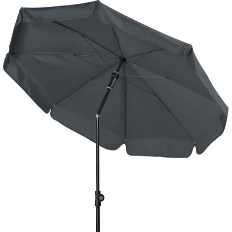 Doppler Sonnenschirm "Sunline III 150" mit Höhenverstellung, Ø 150 cm, anthrazit, Bezug 100% Polyester ca. 160 g/m², Gestell aus Stahl, 9,4 kg (1/5)