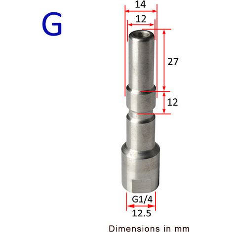 Adaptateur pour nettoyeur haute pression compatible Kärcher, Parkside, Nilfisk, Bosch, Black & Decker, Lavor et Alto. Installation simple et verrouillage rapide-F