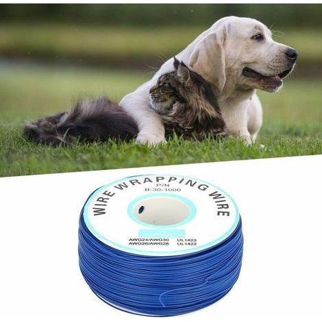 Fil de clôture pour animaux de compagnie 300m/984ft chien clôture électrique fil de bobine fil enterré solide système de clôture électrique pour chien - fil de bobine (1/5)