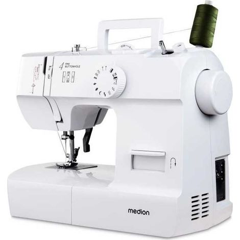 Máquina de coser - MEDION - SM 70 - 71W - 12 puntos - 700 rpm - LED - Blanco