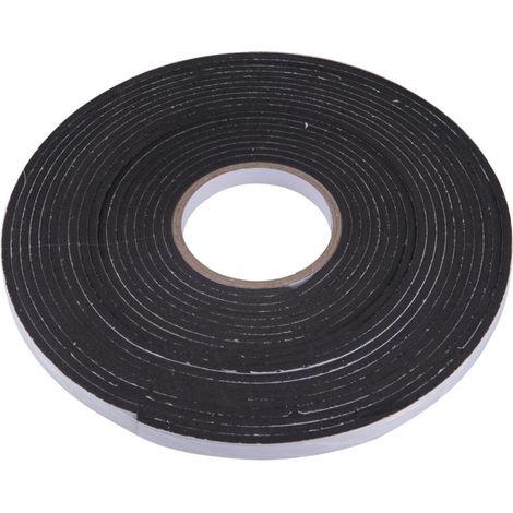 Cinta adhesiva de espuma EVA EXTOL, una cara, 12 mm x 10 m, 4,5 mm de espesor, negra, adhesivo acrílico 8856316