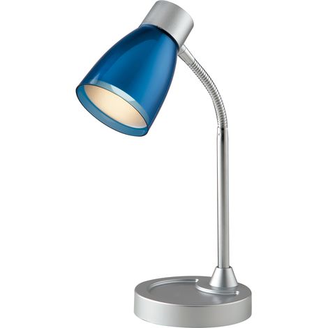 "Lampada da lettura ARKIMEDE blu in plastica e metallo (1xE14)" (1/3)