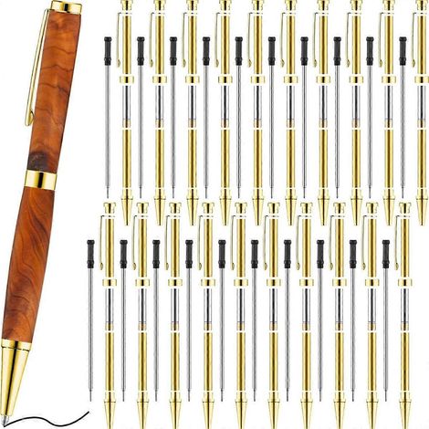 Set mit 20 feinen 7-mm-Stiften inklusive Minen, Holz-Drehstift-Set B (1/5)