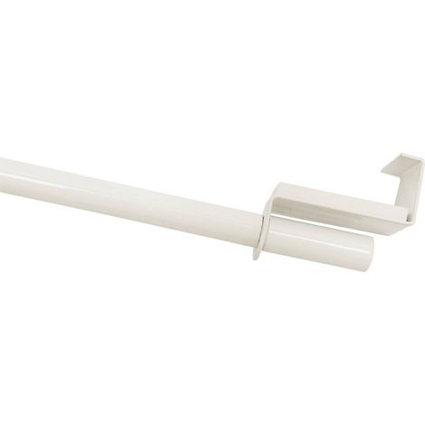 Gardinia Spannvitrage Ø 9 mm, Metall, ausziehbar 60-90 cm, weiß Vitragestangen (1/2)