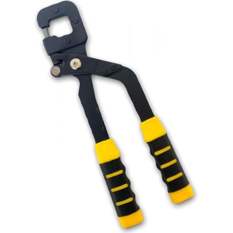 PINZA PUNZONATRICE PER ASSEMBLAGGIO PROFILI CARTONGESSO PUNZONI FORI FISSA 320MM (1/5)