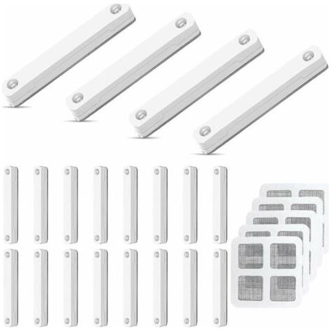 Pair Magnet Fliegengitter Tür, 20 Stück Starke Selbstklebende Magnete für Fenstergitter, Vermeiden Sie Herunterfallen Selbstklebender Fenstermagnet, Neodym-Magnet zur Fenstergitterbefestigung (1/5)
