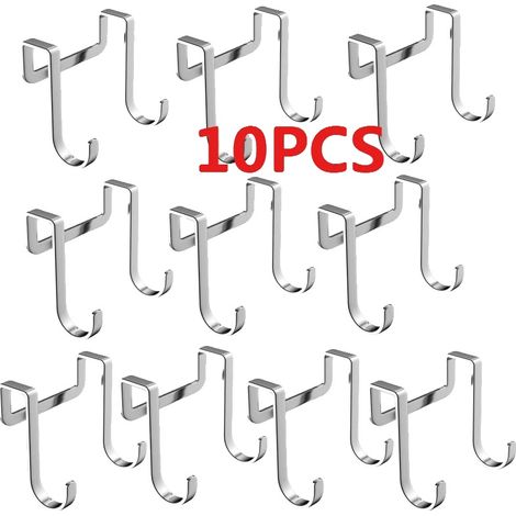 S-förmiger Haken, Edelstahlmaterial, vielseitiges Design, 10PCS (1/2)